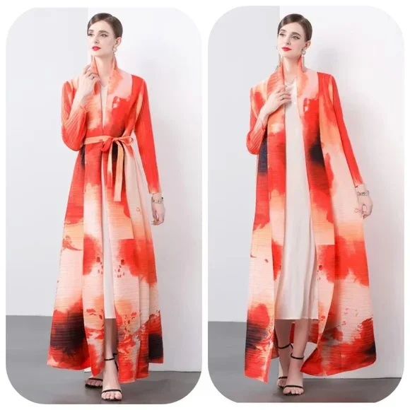 NWT Pleats Please belted dress duster - Picture 4 of 10